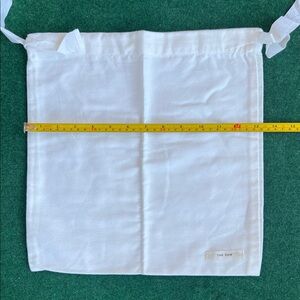 The Row White Drawstring Storage Pouch